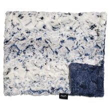 Load image into Gallery viewer, Owl Navy Minky Blanket
