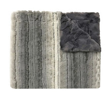 Load image into Gallery viewer, Ombre Crush Grey Minky Blanket
