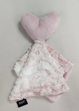 Load image into Gallery viewer, Owl Blush Heart Minky Lovey
