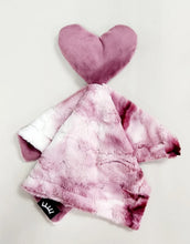 Load image into Gallery viewer, Sorbet Raspberry Heart Minky Lovey
