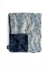 Load image into Gallery viewer, Wild Rabbit Navy Minky Blanket
