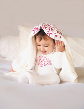 Load image into Gallery viewer, Embroidered Layette in Pink/White
