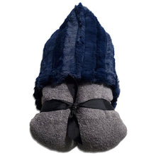 Load image into Gallery viewer, Navy Grey Hooded Towel
