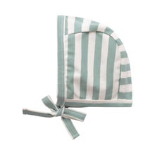 Load image into Gallery viewer, Striped Mint Stretchie &amp; Bonnet
